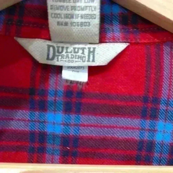 Duluth Trading Co. Swingin’ Flannel Button Down Long Sleeve Shirt Women’… - Picture 2 of 6